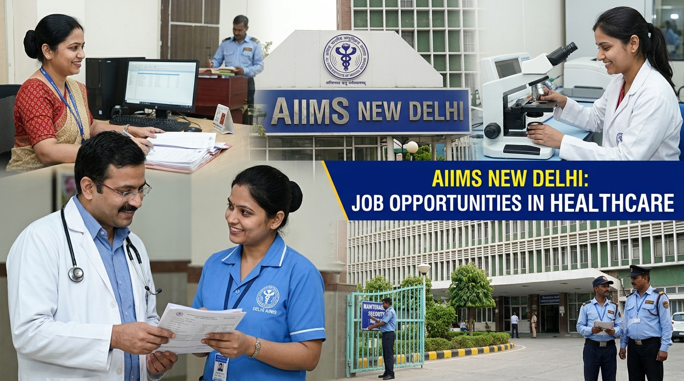 Delhi AIIMS Jobs 2026: Nursing Officer, Technician, Clerk, Scientist & Other Vacancies