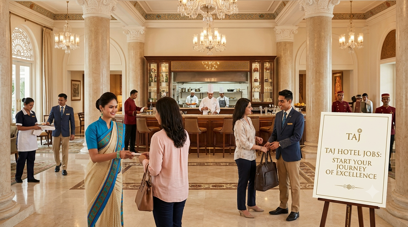 Taj Hotel Jobs 2026: Steward, Housekeeping, Front Office, Chef, Manager & Other Vacancies