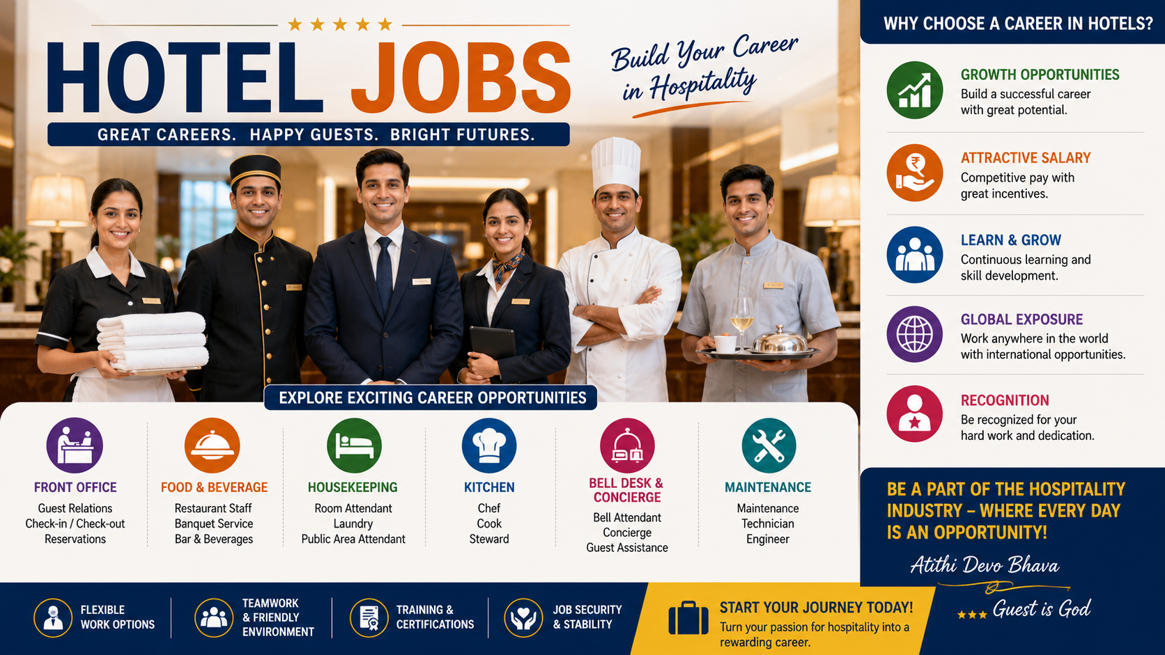 Hotel Jobs 2026: Waiter, Chef, Housekeeping, Manager & Other Vacancies